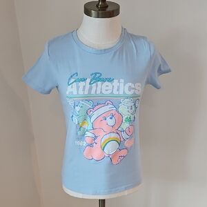 Care Bears Athletics Kids T-Shirt - Light Blue and Pink